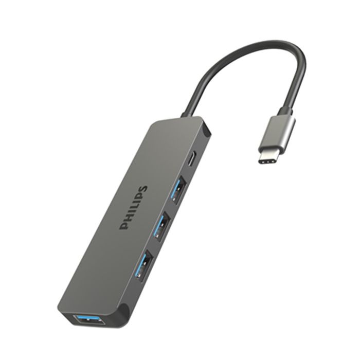 USB-C 插座集线器扩展到 5 端口迷你集线器。