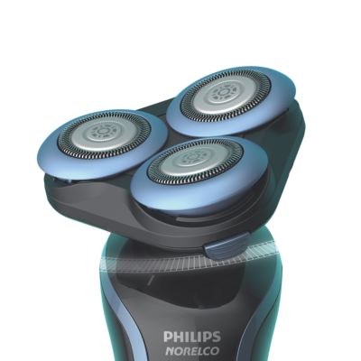 Heads flex in 5 directions to catch hair in hard-to-reach ar
