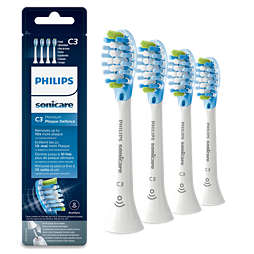 Sonicare C3 Premium Plaque Defence 4-pack interchangeable sonic toothbrush heads
