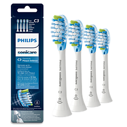 Sonicare C3 Premium Plaque Defence 4x White sonic toothbrush heads