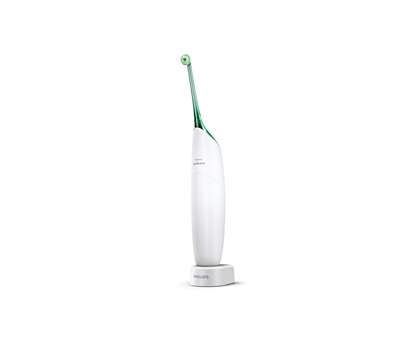 Não usa fio dentário? Use a AirFloss para limpeza total.