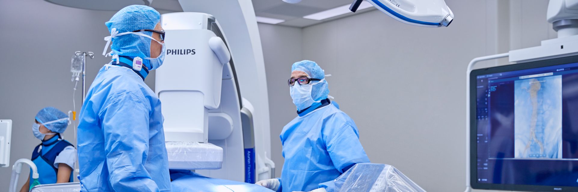 Vascular surgery in a Philips hybrid OR