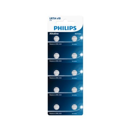 LR754P10B/10 Minicells Batterij