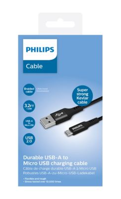 Câble USB-A > micro-USB tressé haut de gamme