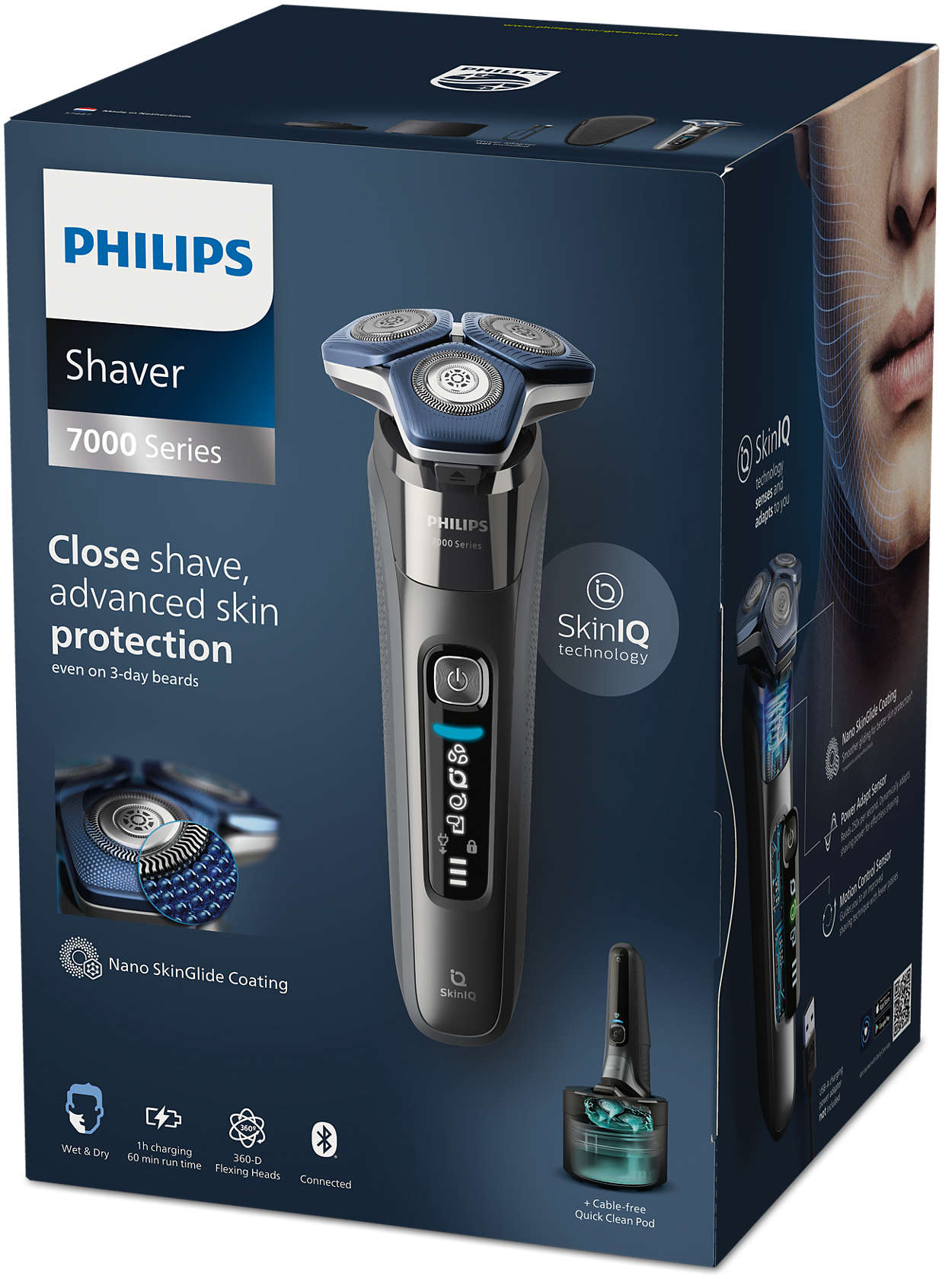 Shaver series 7000 Elektrischer Nass- und Trockenrasierer S7887/55 | Philips
