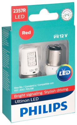 Philips Ultinon Pro3000 Red LED P21/5W (Twin)
