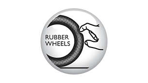Soft rubber wheels