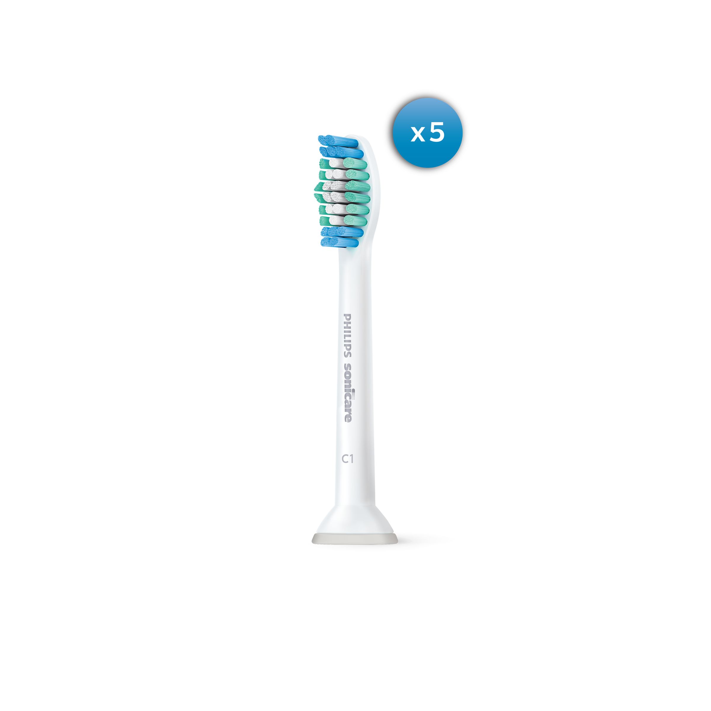 Image of Philips C1 SimplyClean - Standard sonic toothbrush heads - HX6015/03
