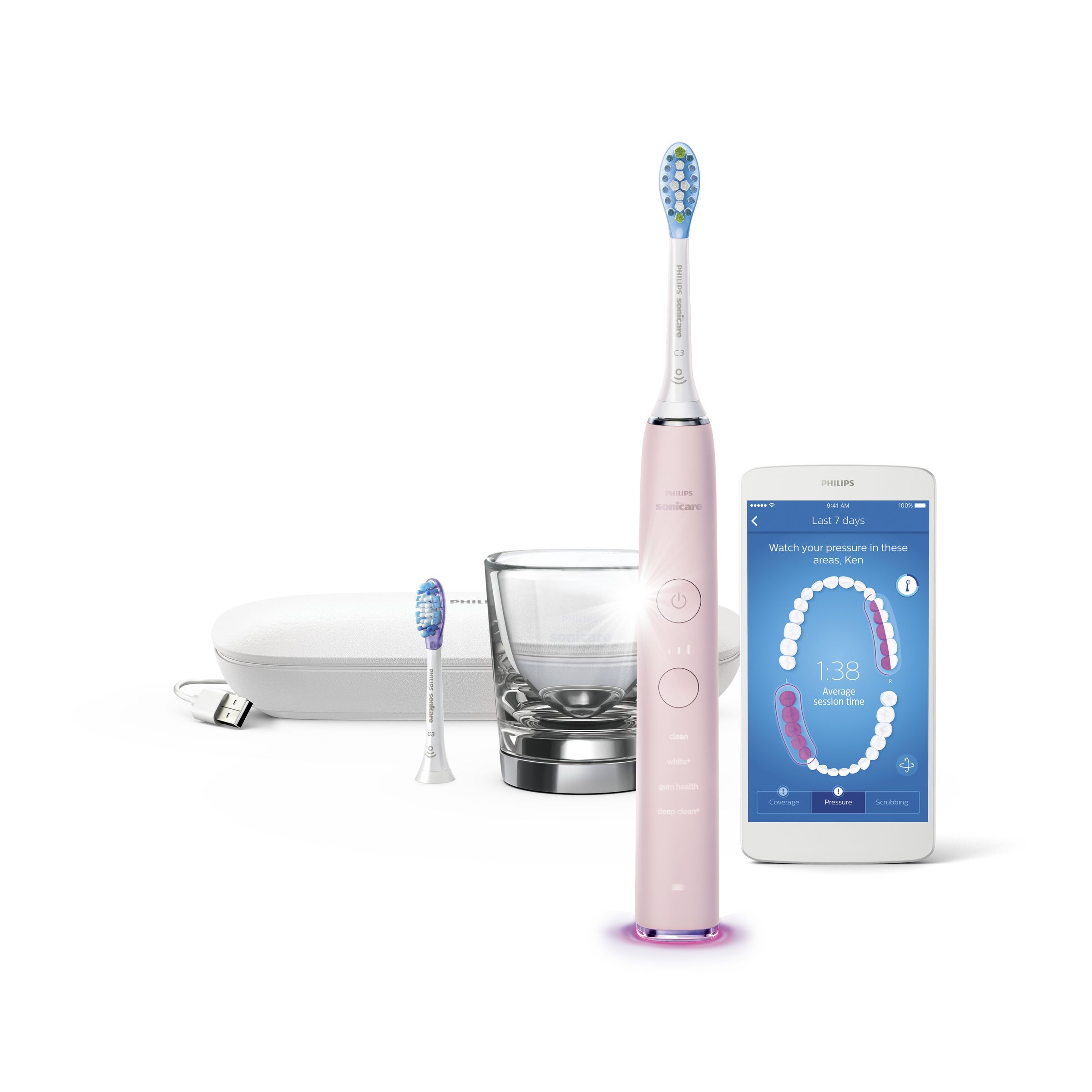 Image of Philips DiamondClean Smart - Sonic electric toothbrush with app - HX9902/65