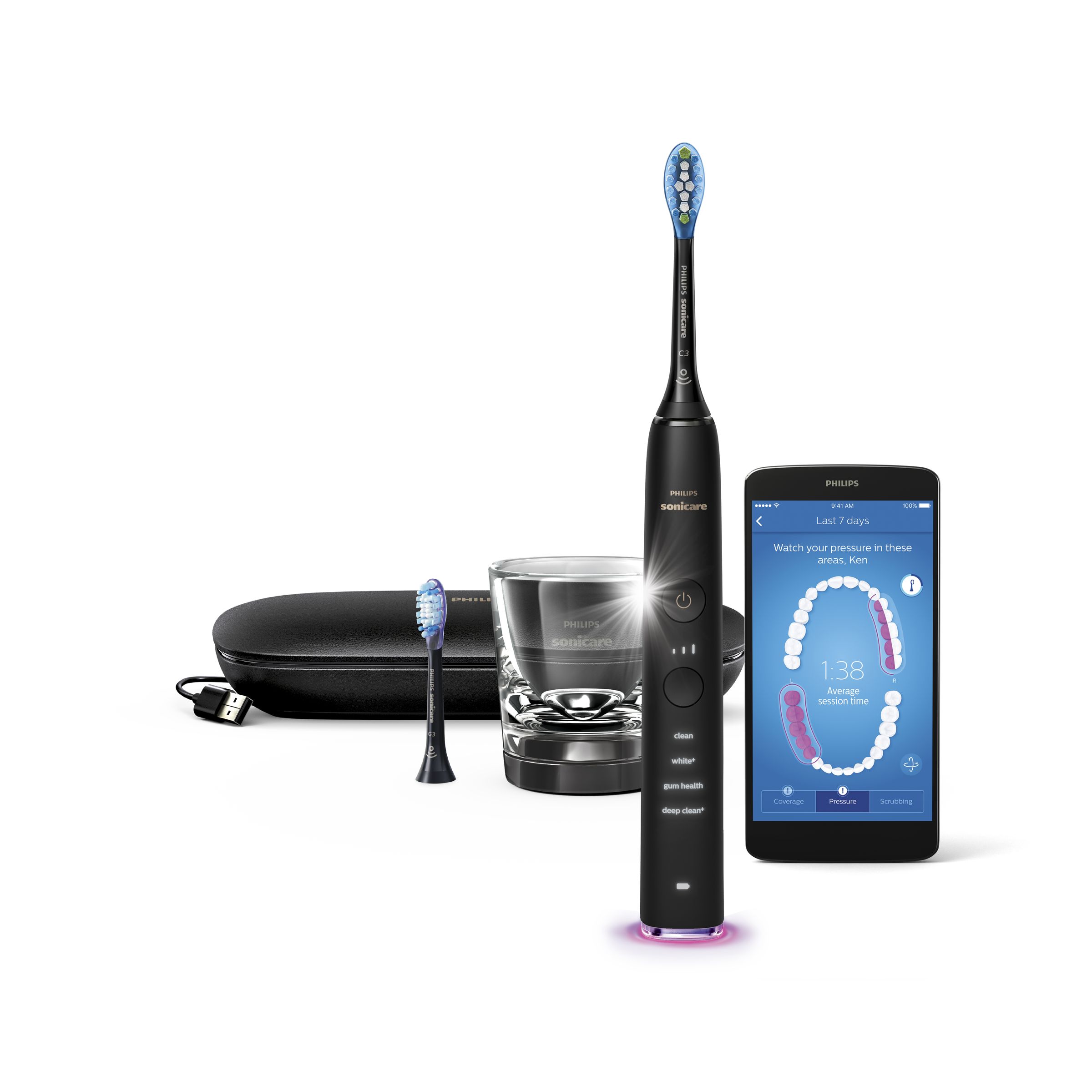 Image of Philips DiamondClean Smart - Sonic electric toothbrush with app - HX9902/66
