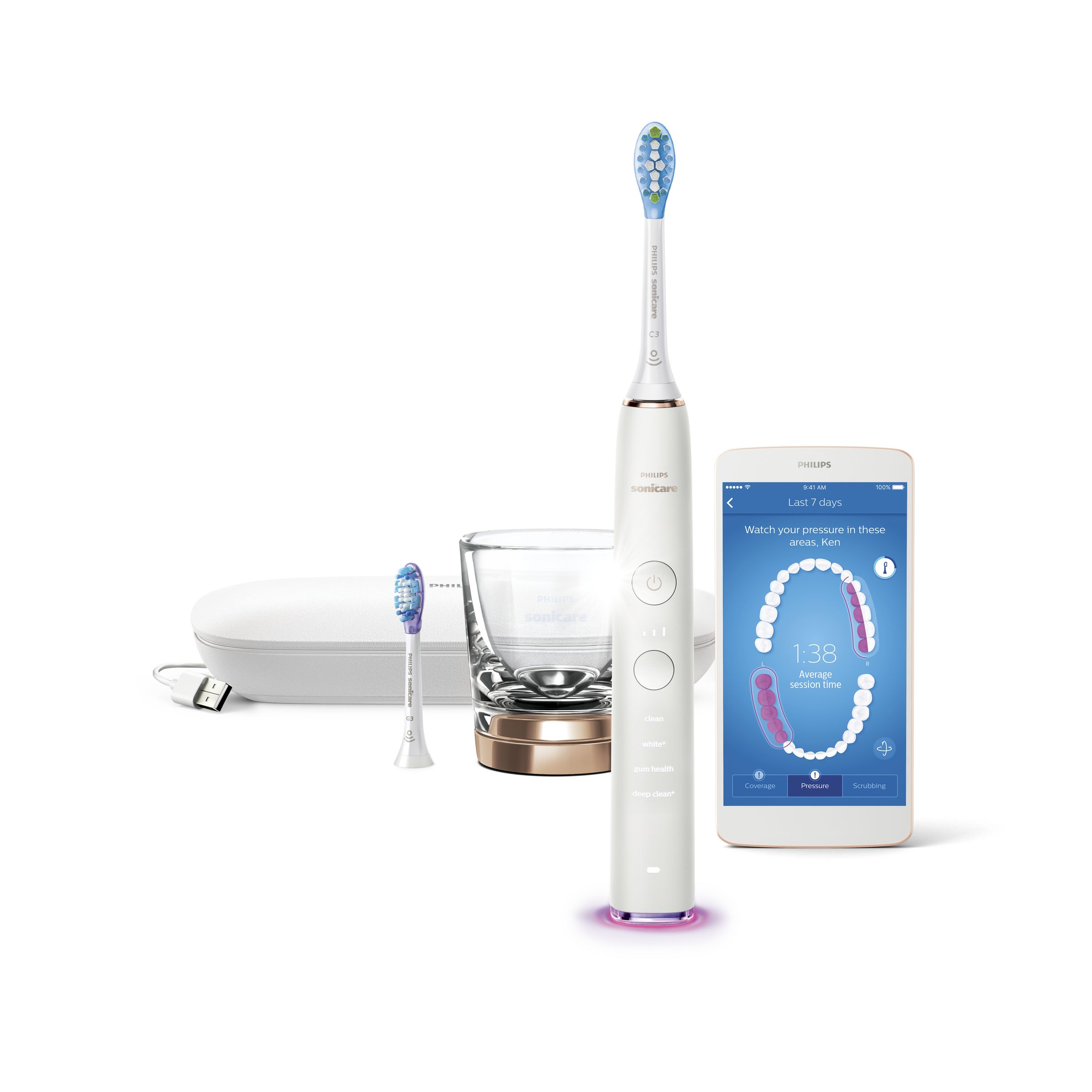 Image of Philips DiamondClean Smart - Sonic electric toothbrush with app - HX9902/67