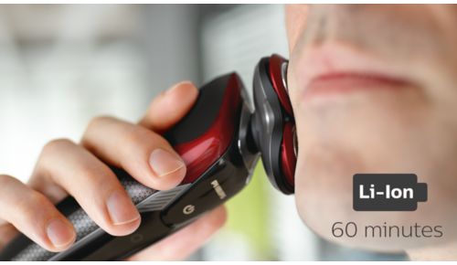 60 Minuten kabellose Rasur nach vollständigem Aufladen