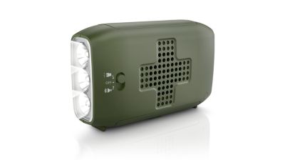 Integrated flashlight for illuminating nighttime activity