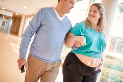 Avalon fetal monitoring family walking
