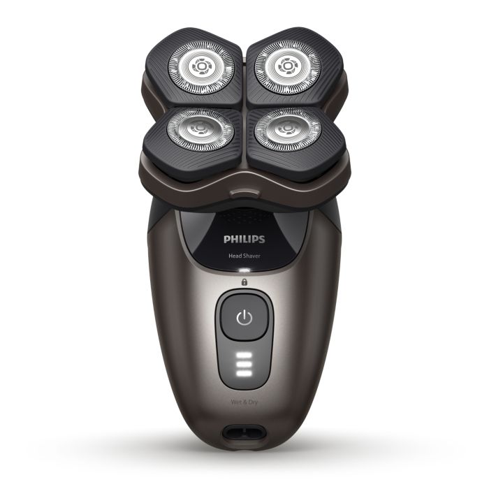 Head Shaver Pro 9000 Series Premium shaver with deluxe accessories