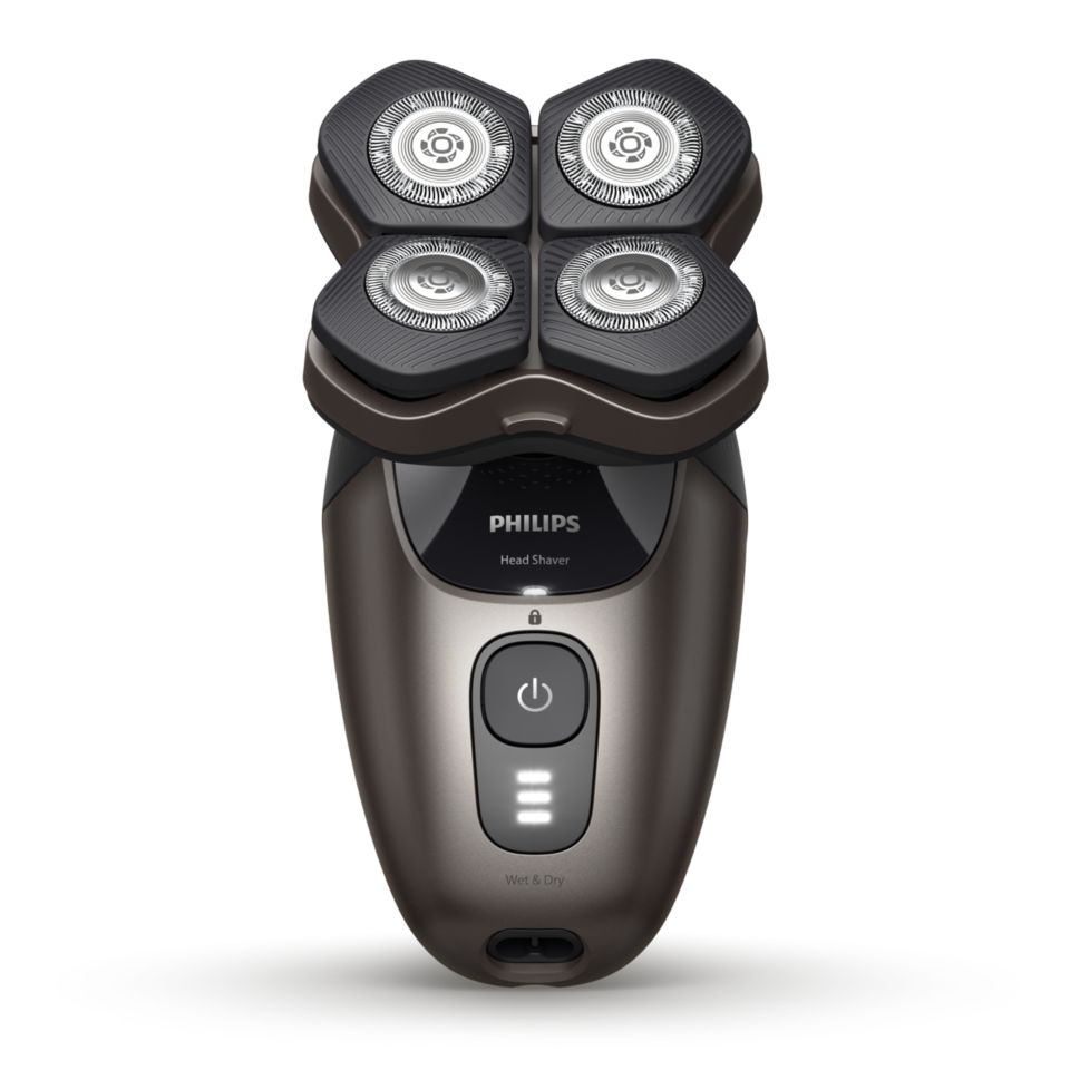 Head Shaver Pro 9000 Series Premium shaver with deluxe accessories