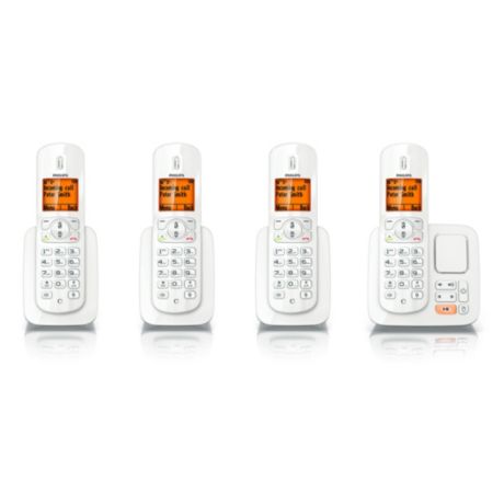 CD2854W/BE BeNear Sladdlös telefon med telefonsvarare