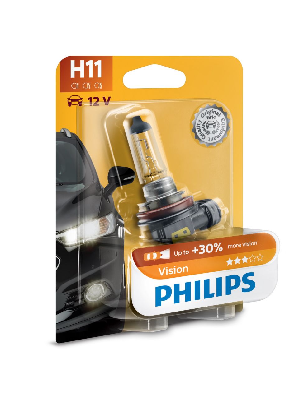 Ampoule H11 - 12 V - 55W - Feux de route - Feux antibrouillard