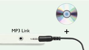 Odtwarzacz płyt CD i złącze MP3 Link umożliwiają odtwarzanie muzyki