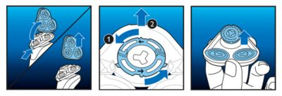 Easy to replace shaving heads