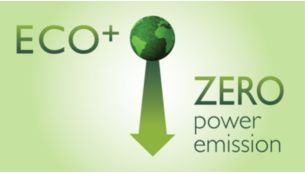 Zero power emission when ECO+ mode is activated