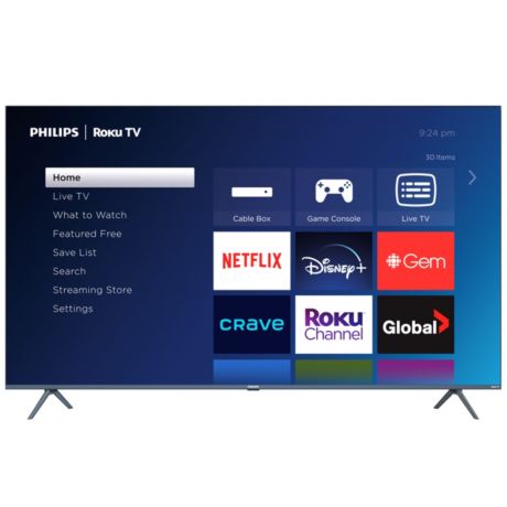 65PUL5924/F6 Entertainment Plus Series Roku TV LED 4K Ultra HD série 6000