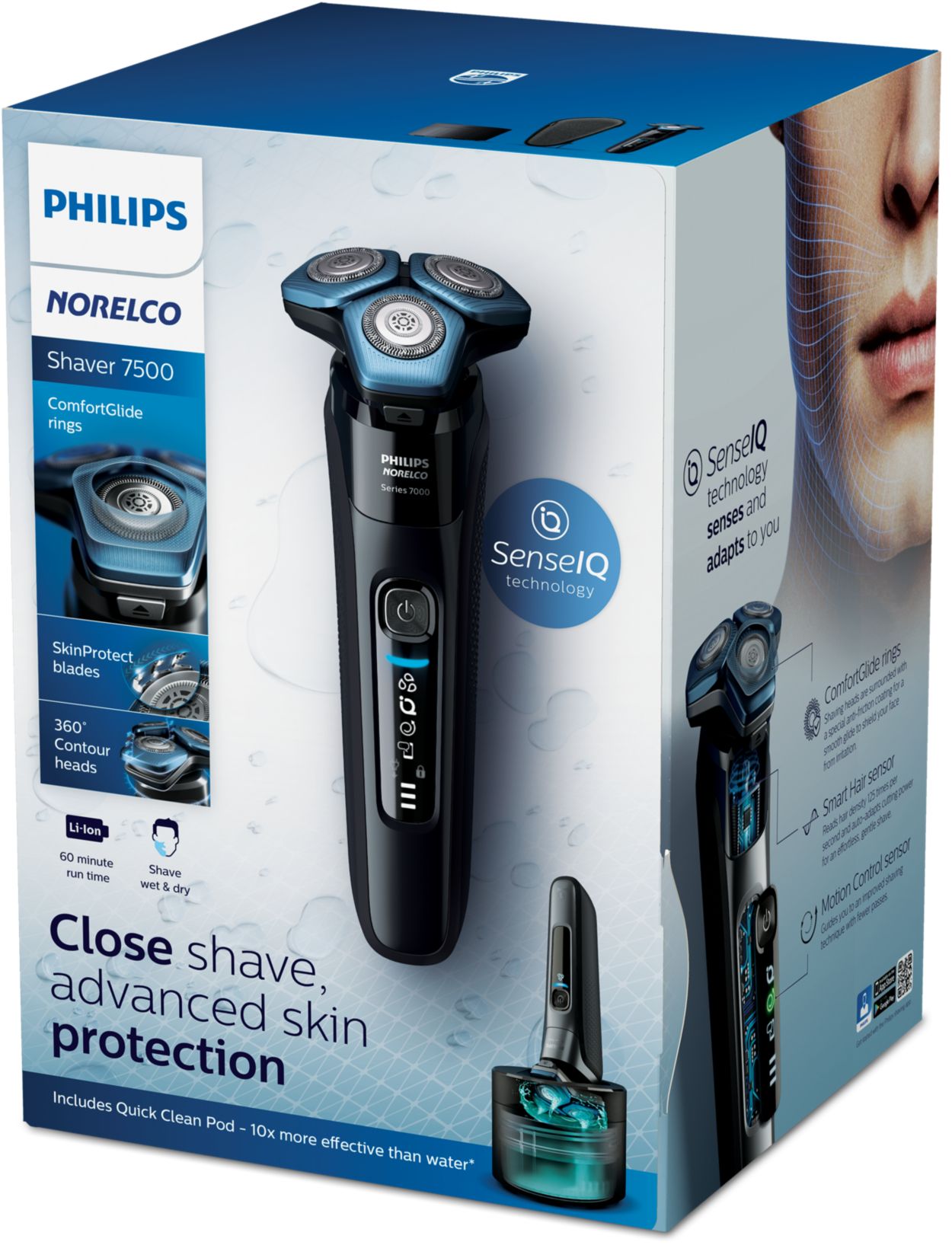  Philips Norelco Serie 7000 Shaver S7740 (sin caja) Máquina de  afeitar eléctrica en seco y húmedo 7000 con cable de alimentación - (sin  caja) : Belleza y Cuidado Personal
