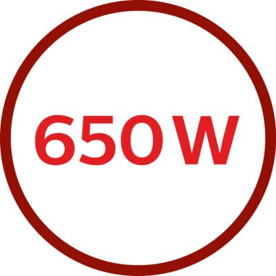 Motor de 650 W para un procesamiento potente