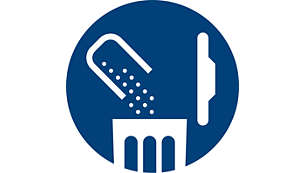 Jednorázové vyprazdňování nádoby na prach, jednoduché a hygienické