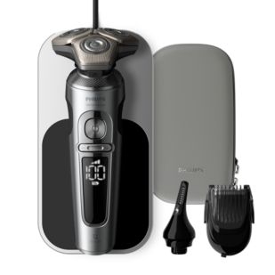 Shaver S9000 Prestige Elektrischer Nass- und Trockenrasierer mit SkinIQ