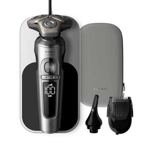 SP9871/22 Shaver S9000 Prestige Wet & Dry Electric shaver with SkinIQ