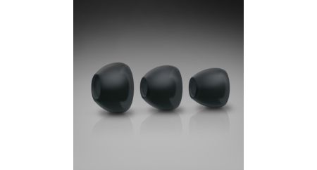 Choose from 3 pairs of ear caps for the perfect fit