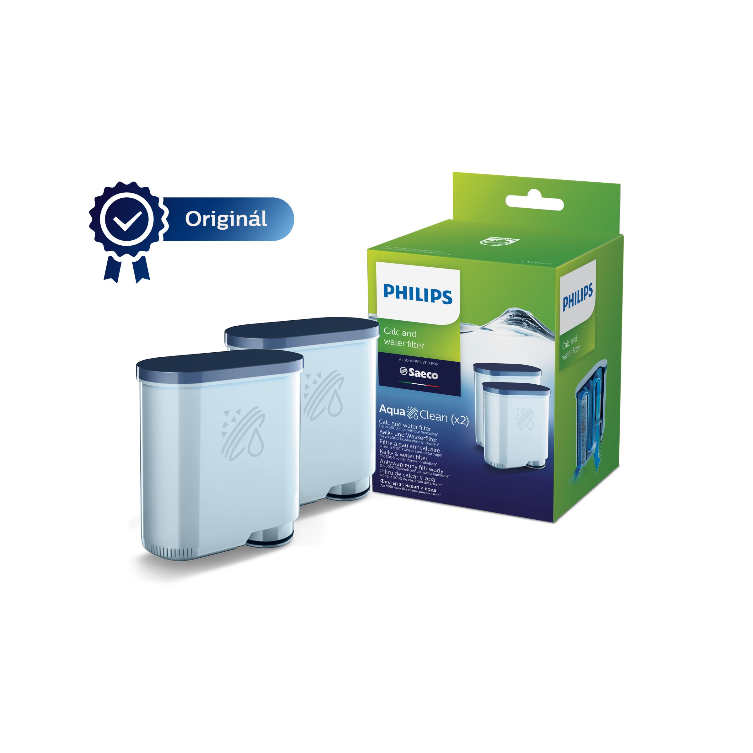 Philips - AquaClean Originál Vodní Filtry , Saeco 2ks - CA6903/22