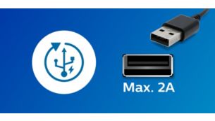Hitro in učinkovito polnjenje pametne naprave prek povezave USB