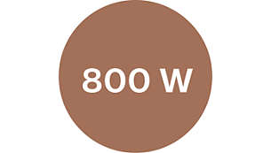 800 W de puissance pour des résultats exceptionnels