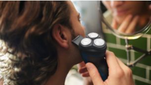 Pop-up trimmer for your mustache and sideburns