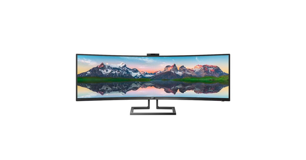 Business Monitor 32:9 SuperWide curved LCD display 499P9H/27 | Philips