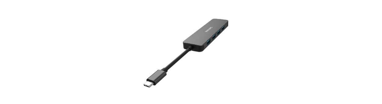 USB-C 集线器扩展到 5 端口迷你集线器