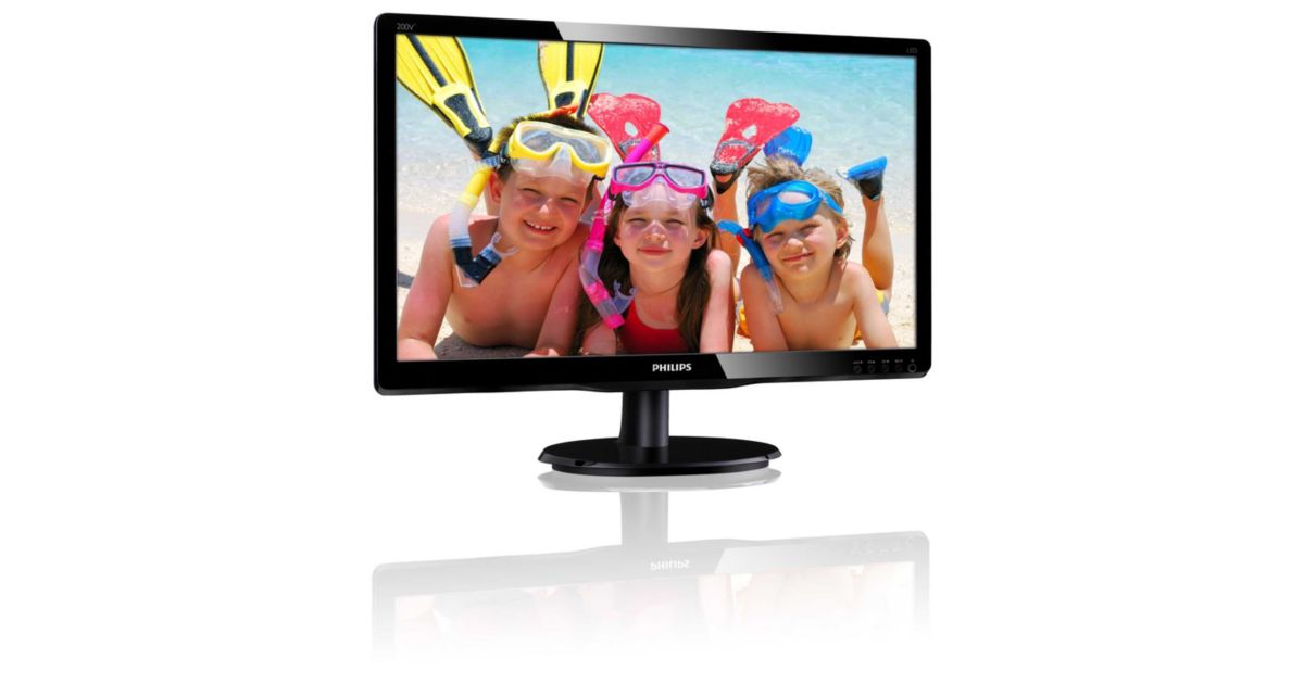 200V4QSBR LCD monitor with LED backlight 200V4QSBR/00 | Philips