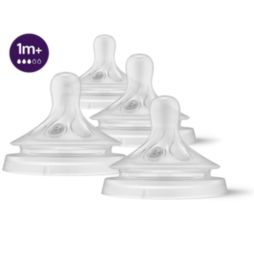 PACK OF 4 Philips Avent Natural Response Nipple Flow 3 1M+ Baby