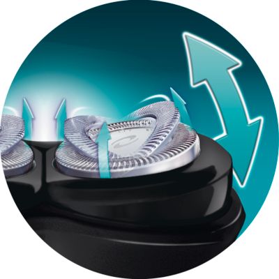 Cabeças de corte flutuantes e independentes + Reflex Action