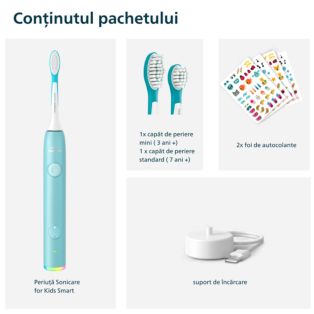 Sonicare For Kids Smart Periuţă de dinţi reîncărcabilă