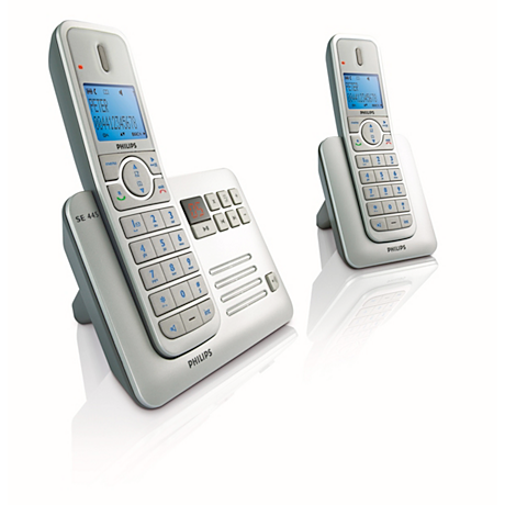 SE4452S/02  Schnurlostelefon mit Anrufbeantworter