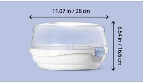 Lightweight design for sterile baby bottles on the go