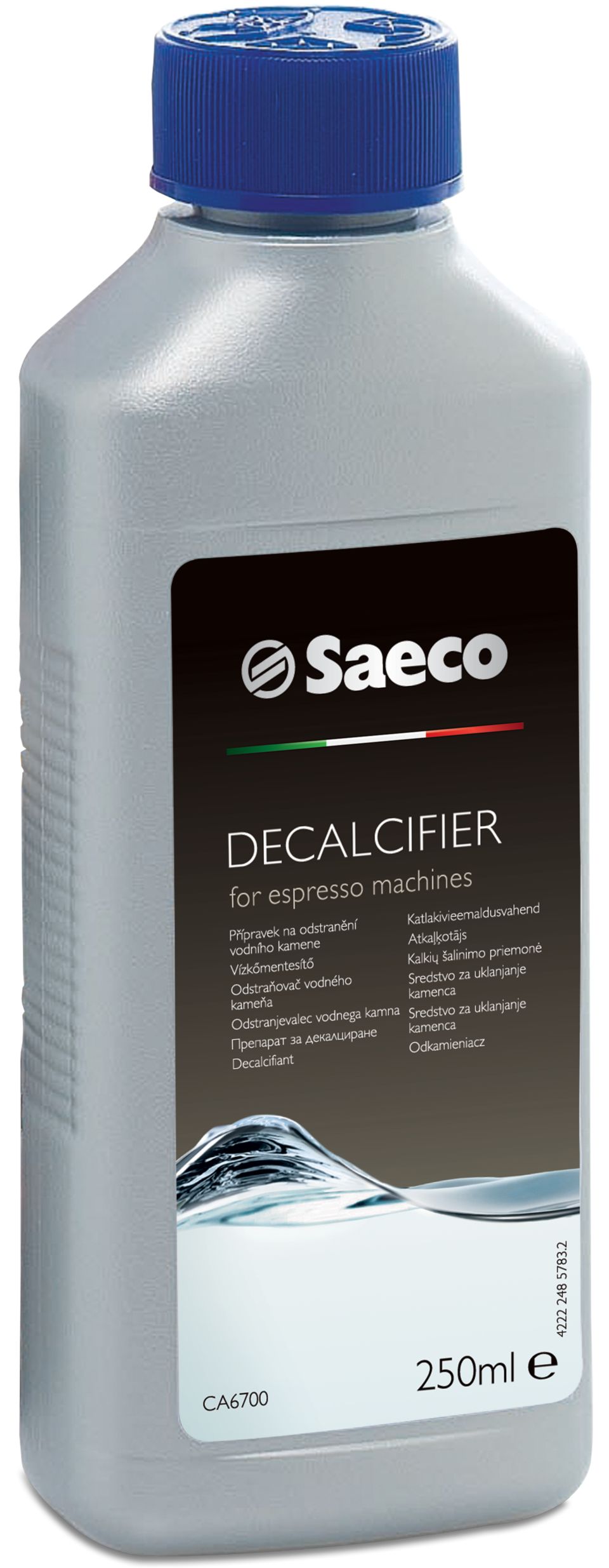 Очистка кофемашины saeco. Средство Saeco от накипи Decalcifier. Saeco ca6700. Жидкость Philips Saeco для очистки от накипи ca6700/00 250 мл.. Средство для очистки от накипи Philips Saeco ca6700/10 для кофемашин.