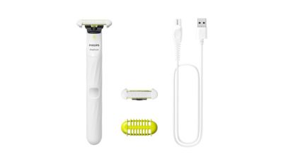 Philips OneBlade Intimate mit Klingenschutz und Ladekabel