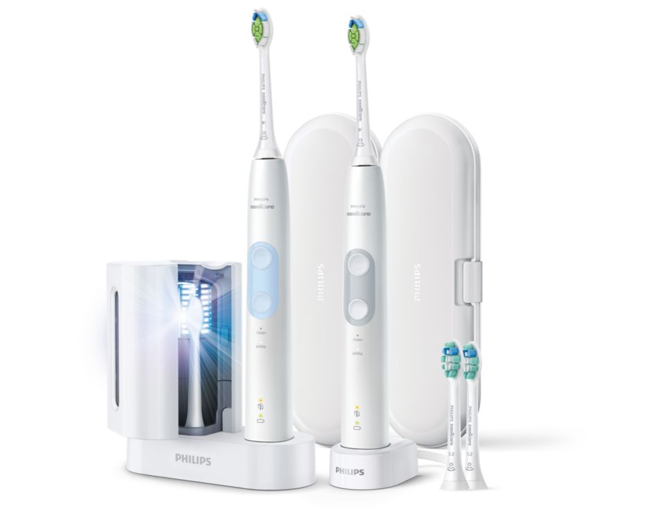 Optimal Clean Sonic electric toothbrush HX6829/76 | Sonicare