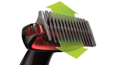 Trims hair in every direction