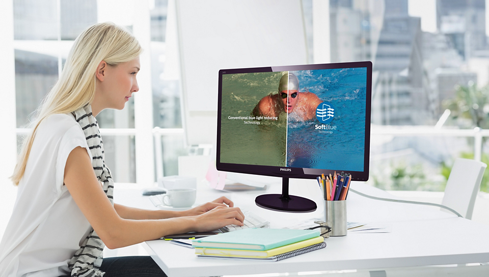 LCD monitor with SoftBlue Technology 247E6BDAD/27 | Philips LCD monitor with SoftBlue Technology 247E6BDAD/27 | Philips