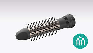 30mm retractable brush for tangle free styling